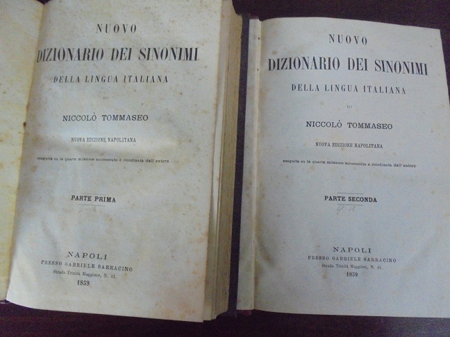 NUOVO DIZIONARIO DEI SINONIMI DELLA LINGUA ITALIANA