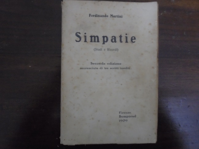 SIMPATIE Studi e ricordi.
