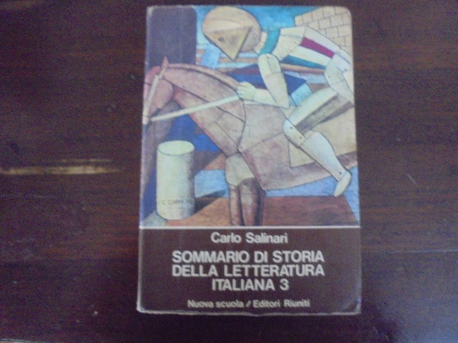 SOMMARIO DI STORIA DELLA LETTERATURA ITALIANA VOL. 3