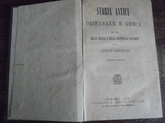 STORIA ANTICA ORIENTALE GRECA AD USO DELLE SCUOLE E DELLA …