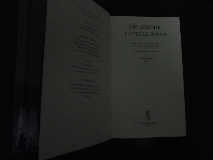 TUTTE LE POESIE. VOLUME PRIMO TOMO 1 Edizione diretta da …