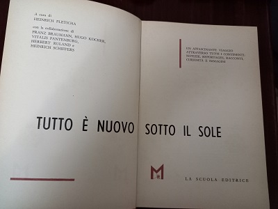 TUTTO E` NUOVO SOTTO IL SOLE Un affascinante viaggio attraverso …