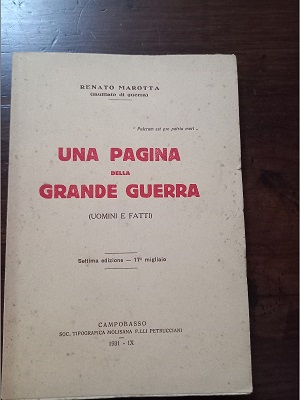 UNA PAGINA DELLA GRANDE GUERRA (Uomini e fatti) .