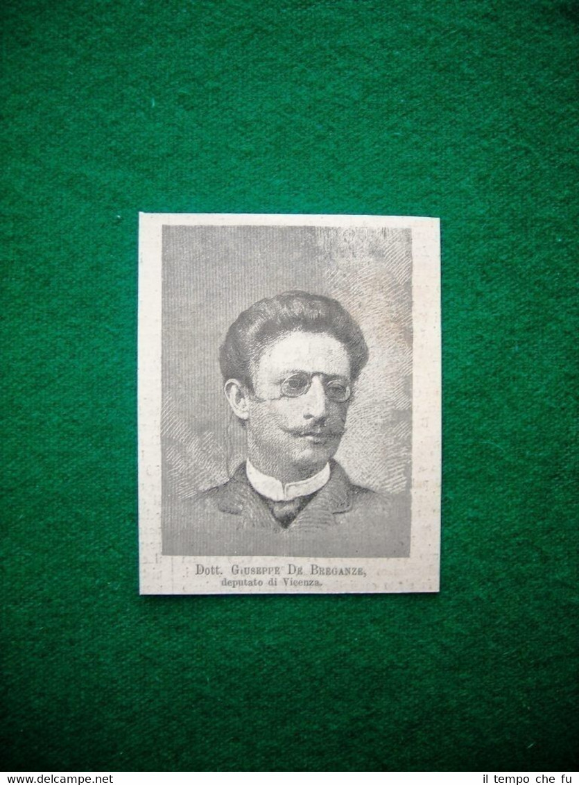 1882 - Dott. Giuseppe De Breganze, deputato di Vicenza