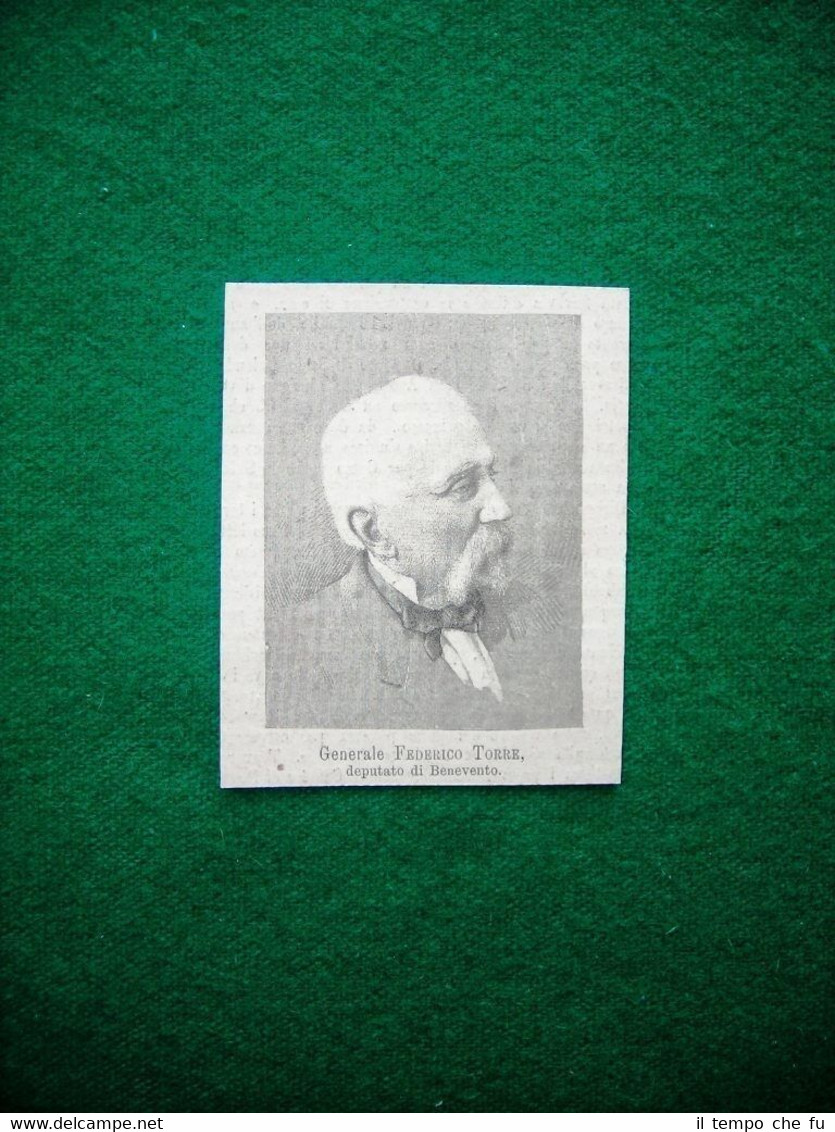 1882 - Generale Federico Torre, deputato di Benevento