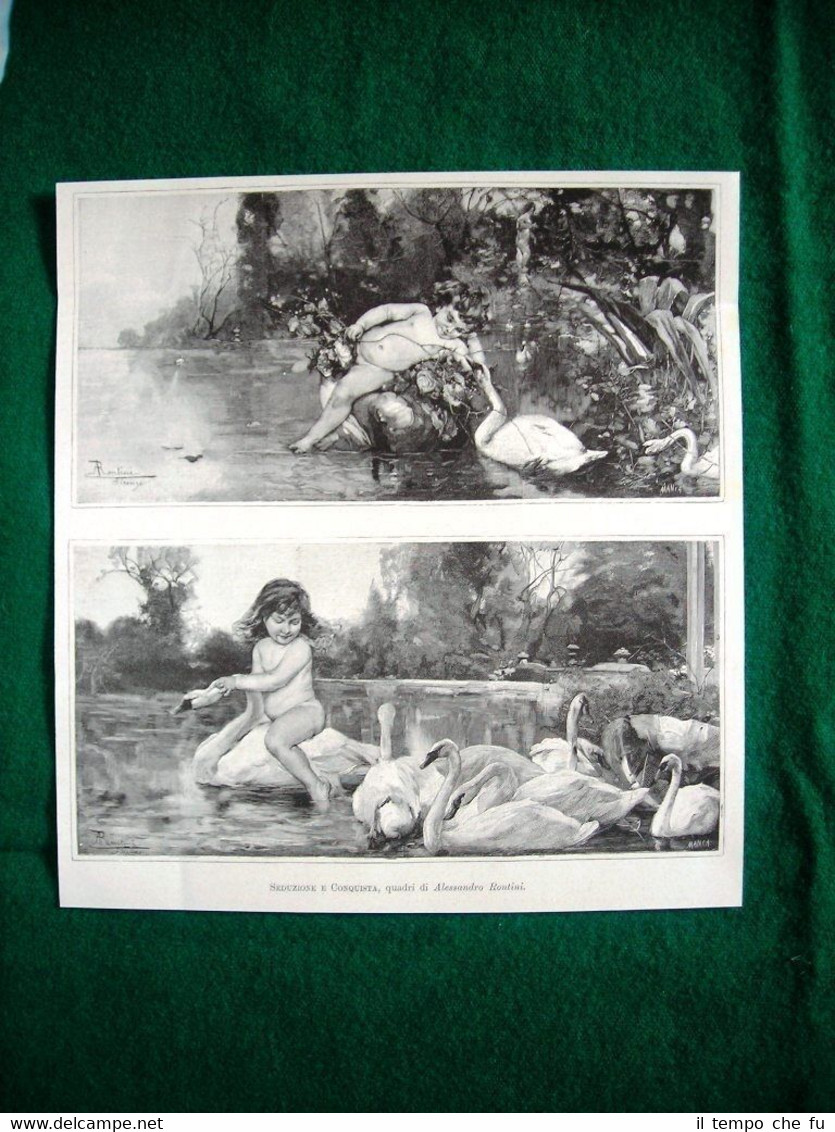 1895 - Seduzione e Conquista, quadri di Alessandro Rontini