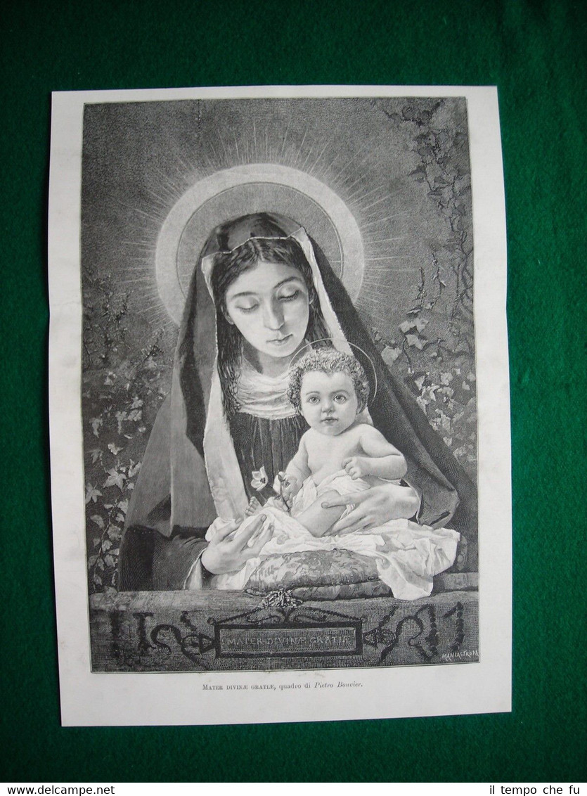 1897 - Mater divinae gratiae, quadro di Pietro Bouvier