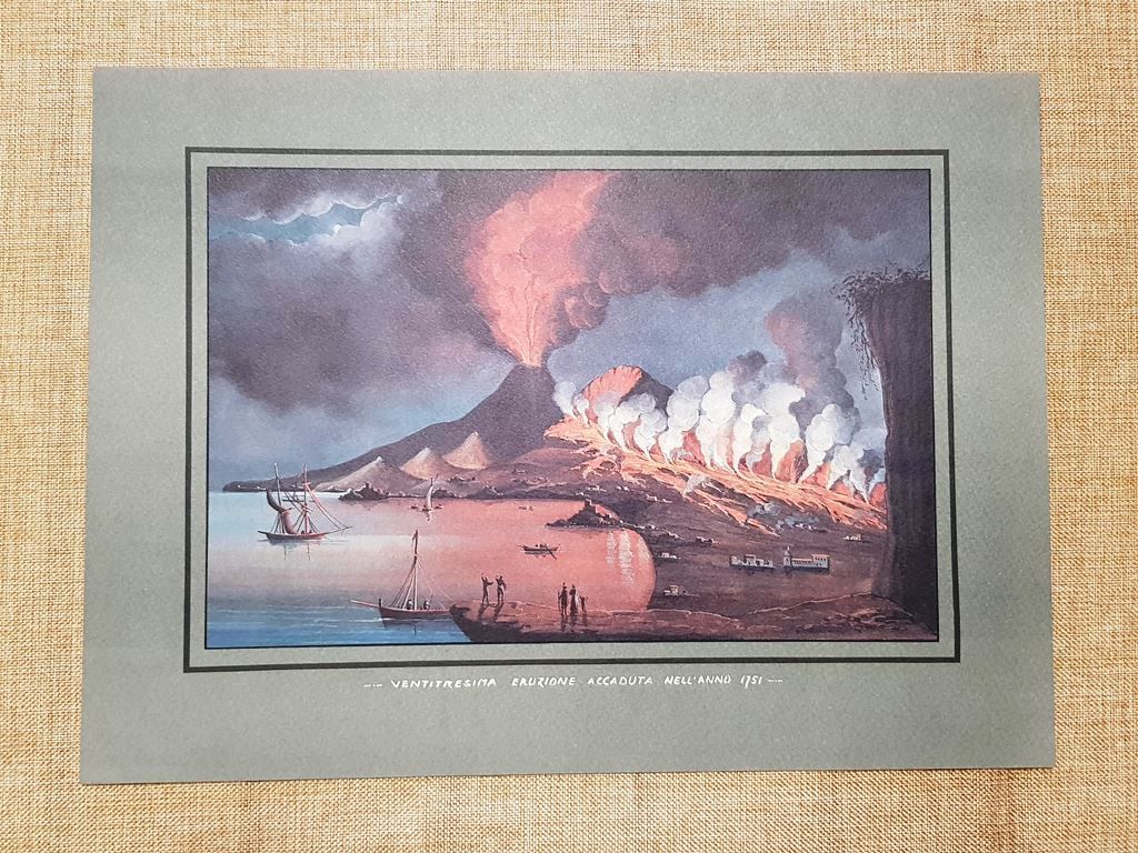 23a Eruzione del vulcano Vesuvio del 1751 Ernesto Salzano Ristampa