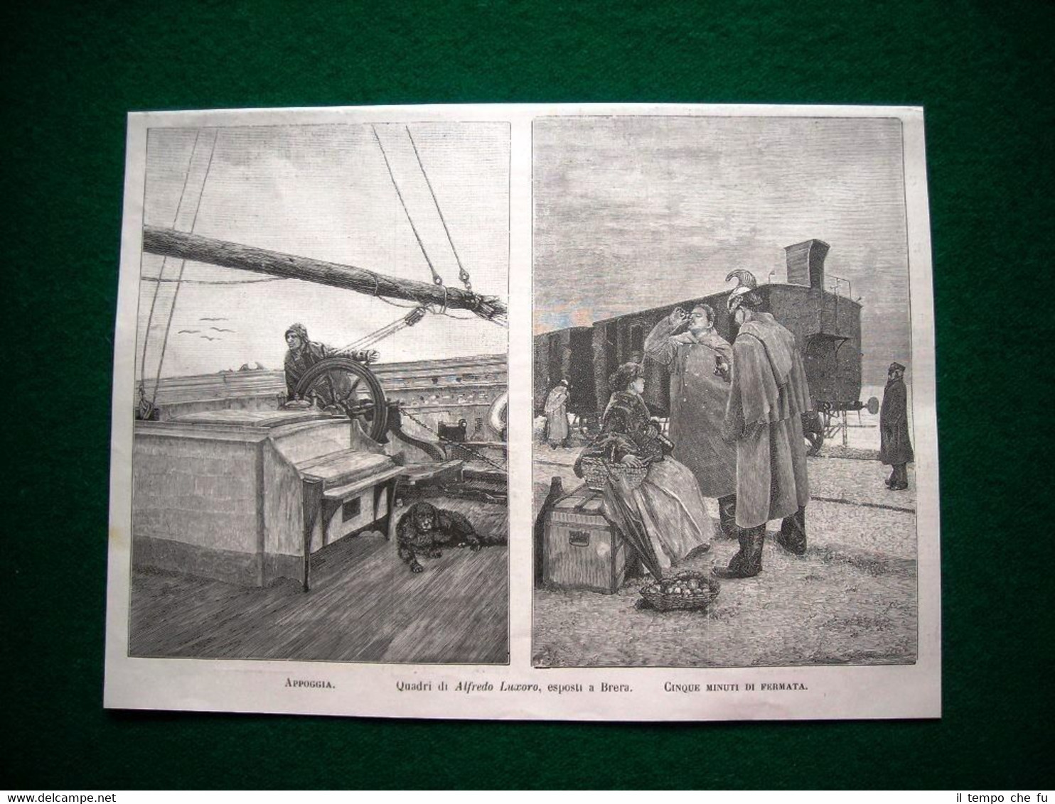 A Brera nel 1885, Appoggia e Cinque minuti di fermata, …