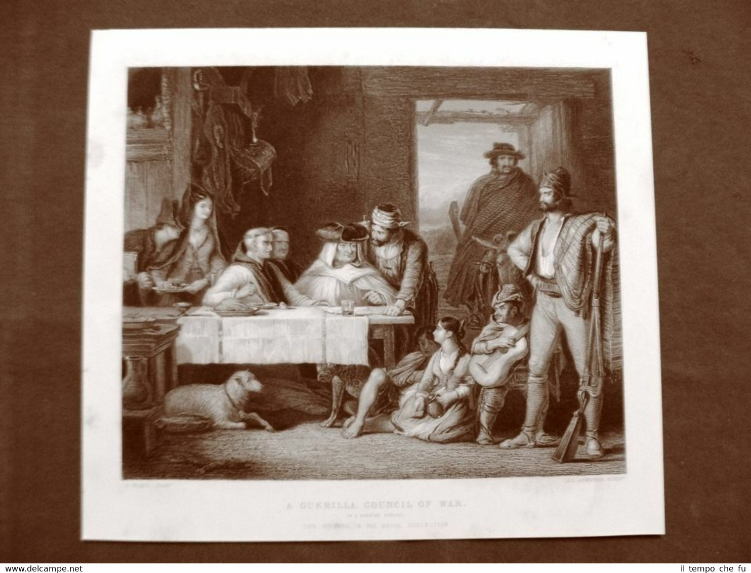 A guerilla council of war D.Wilkie e J.C.Armytage Incisione di …