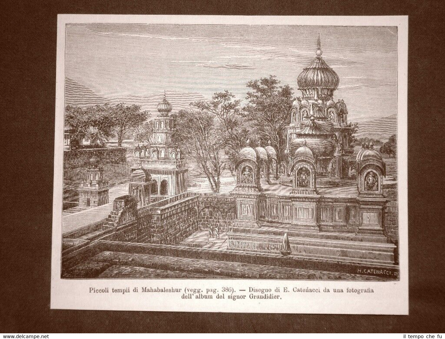 A Mahabaleshwar nel 1863 Piccoli templi India