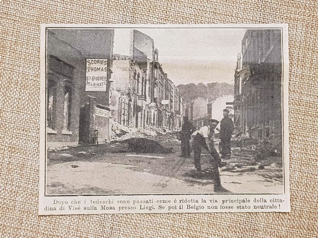 A Visé nel 1914 Dopo il passaggio dei Tedeschi Liegi …