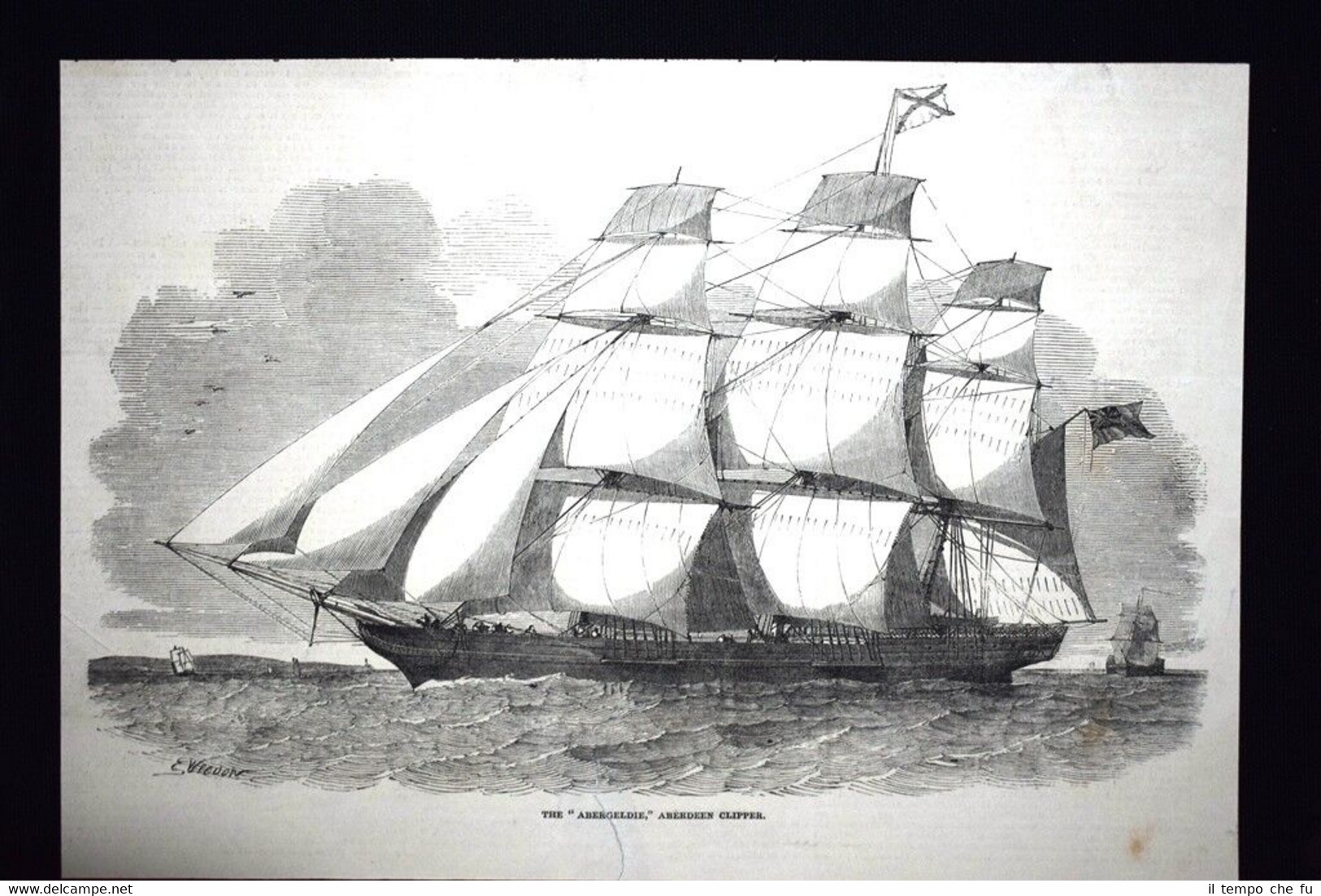 Abergeldie, Aberdeen Clipper Incisione del 1851