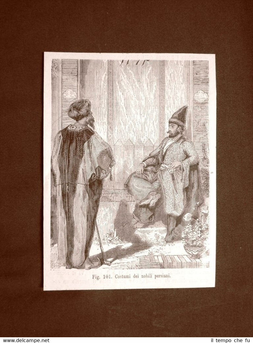 Abito tipico di uomini nobili persiani nel 1883 Persia Moda …