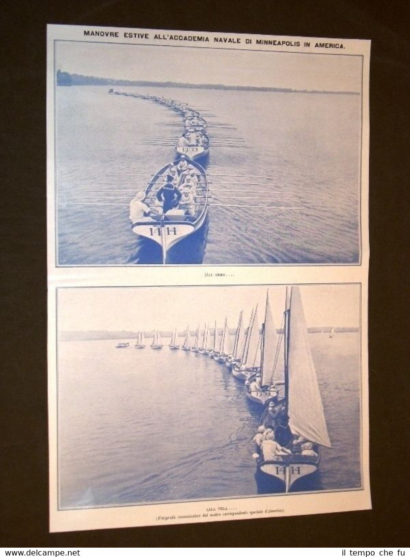 Accademia navale Minneapolis nel 1908 Dal remo alla vela + …