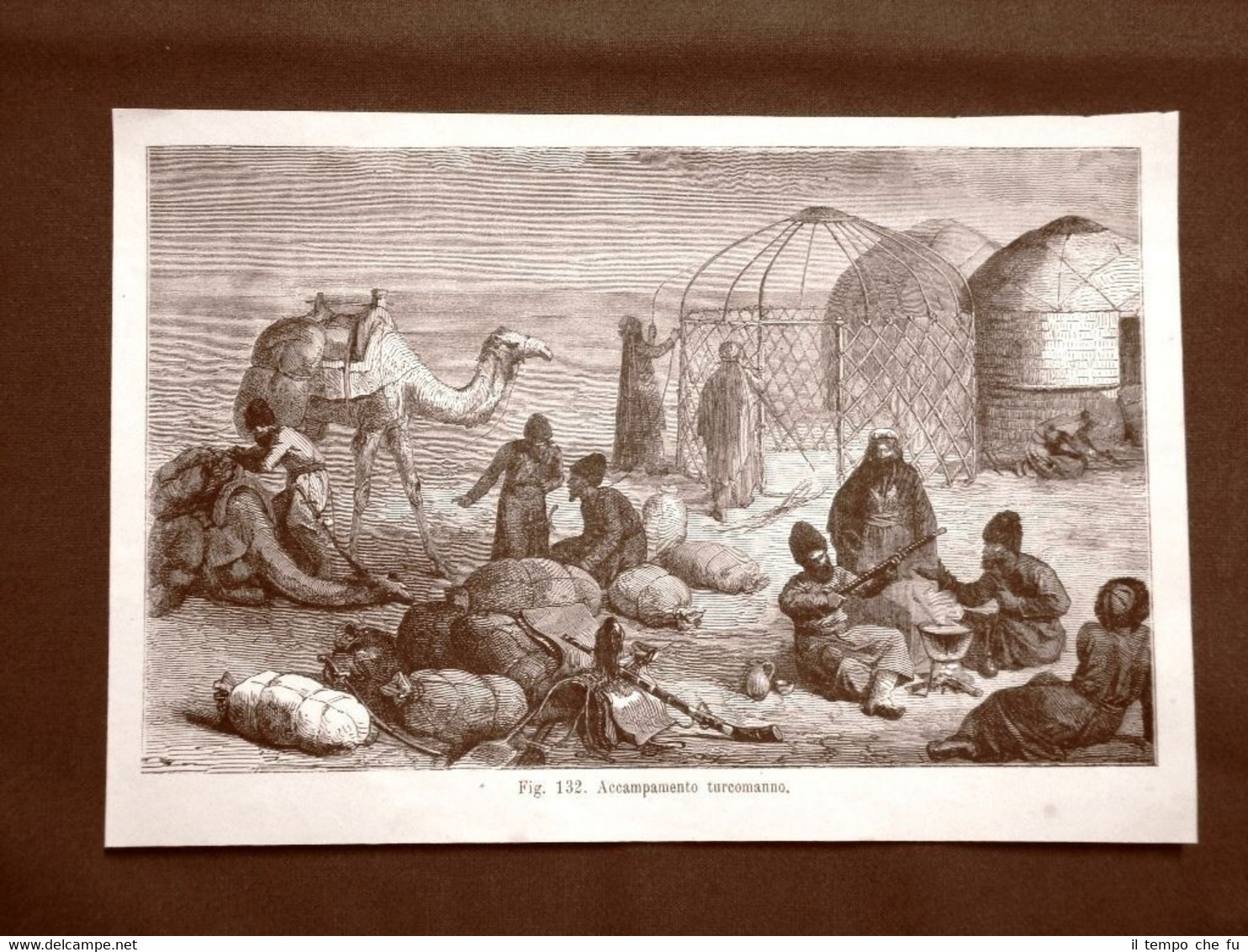 Accampamento di turkmeni o turcomanni nel 1883 Turkmenistan o Iran …