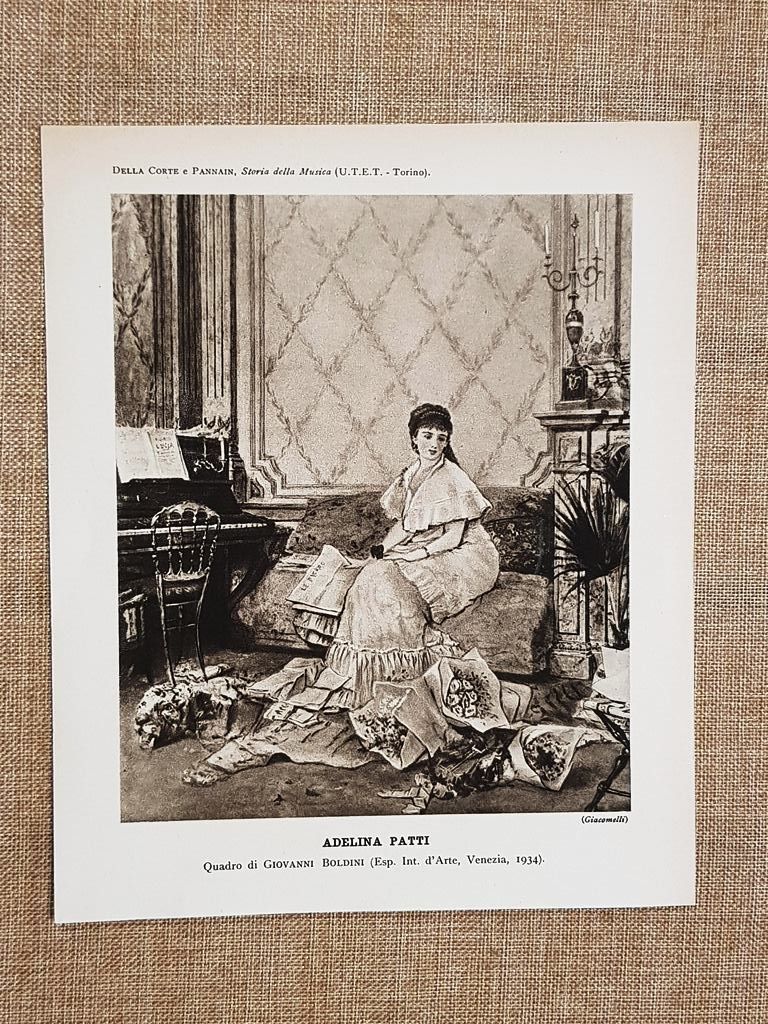 Adelina Patti di Giovanni Boldini Esposizione d'Arte di Venezia 1934 …