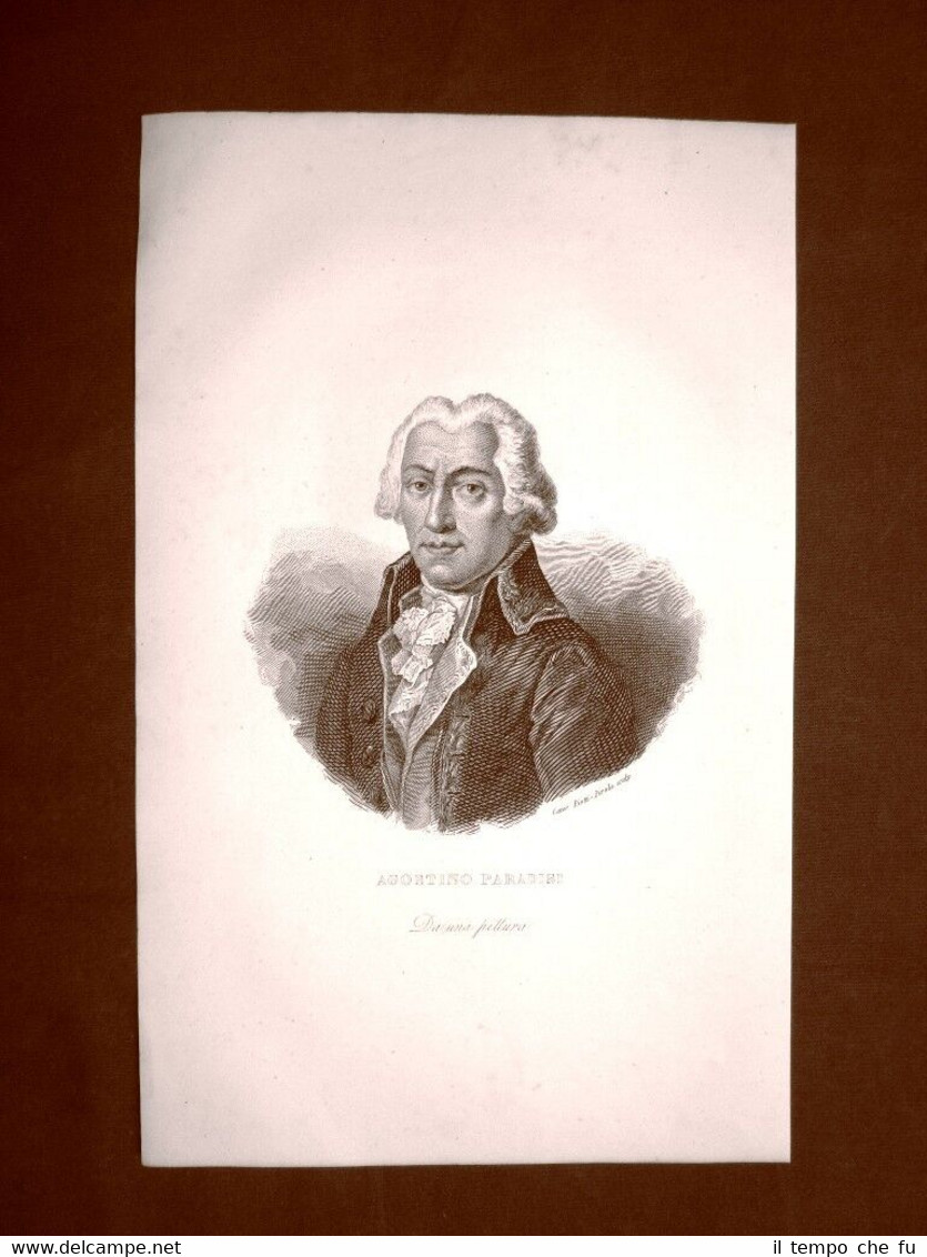 Agostino Paradisi Vignola 25.4.1736 Reggio nell'Emilia 19.2.1783 Acquaforte 1849