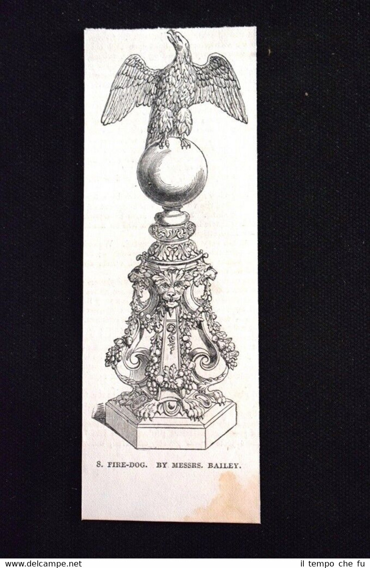 Alare, dei signori Bailey Incisione del 1851