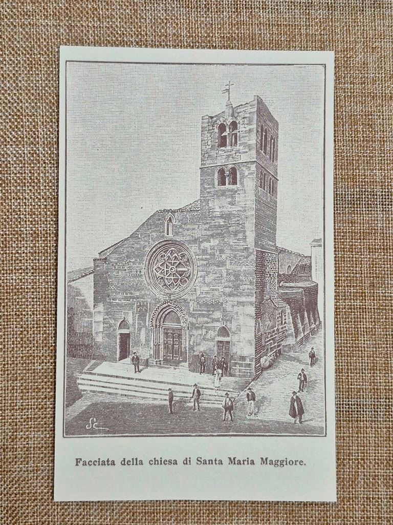 Alatri nell'800 Facciata della chiesa di Santa Maria Maggiore Frosinone …