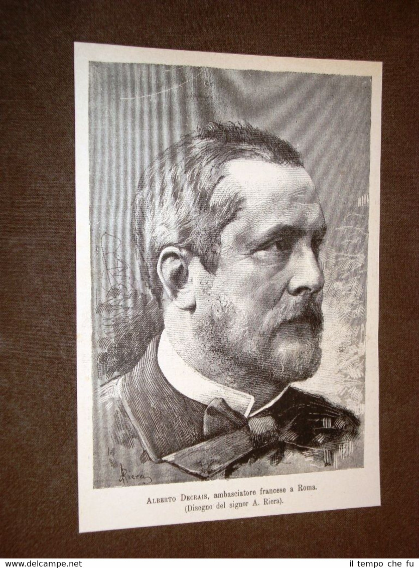 Albert Decrais nel 1883 Ambasciatore di Francia a Roma