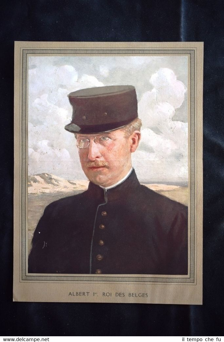 Albert I Roi des Belges WW1 Guerra 1914 - 1918