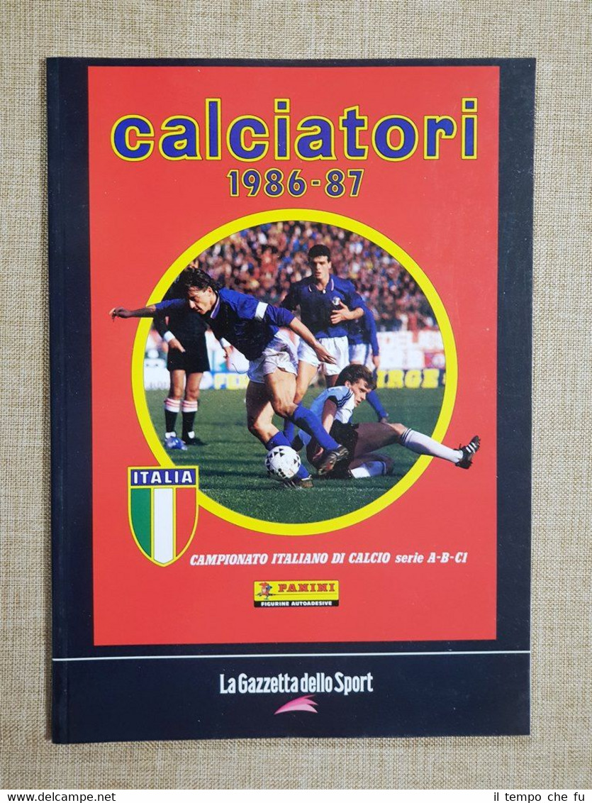Album Calciatori Panini 1986-87 Napoli Campione d'Italia La Gazzetta Ristampa