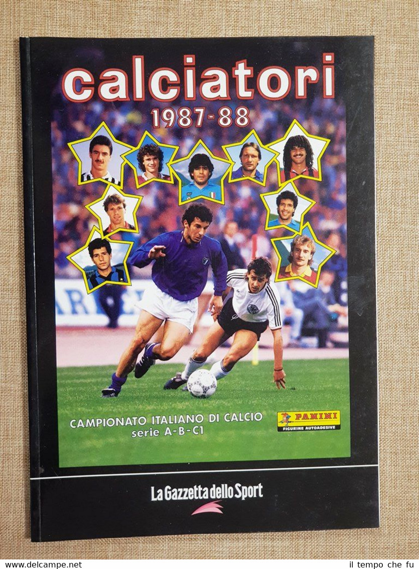 Album Calciatori Panini 1987-88 Milan Campione d'Italia La Gazzetta Ristampa
