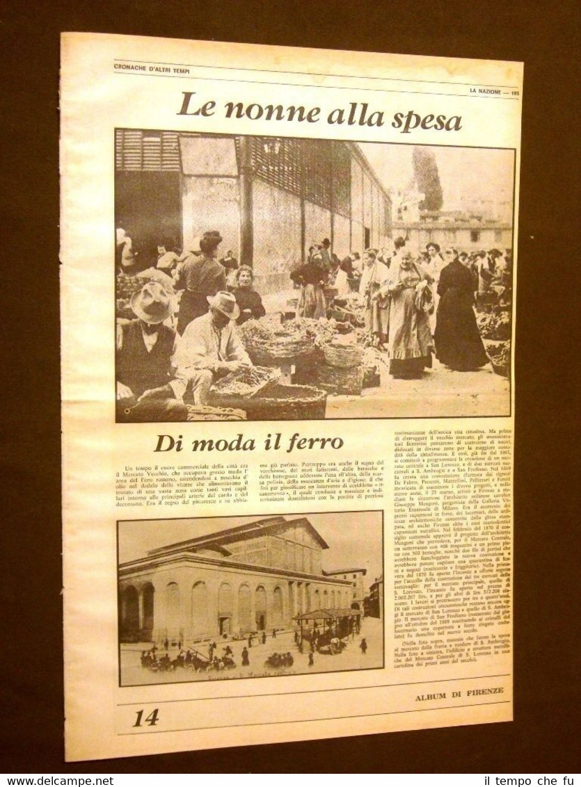 Album di Firenze 1975 La Nazione Cronache passato Mercato vecchio …