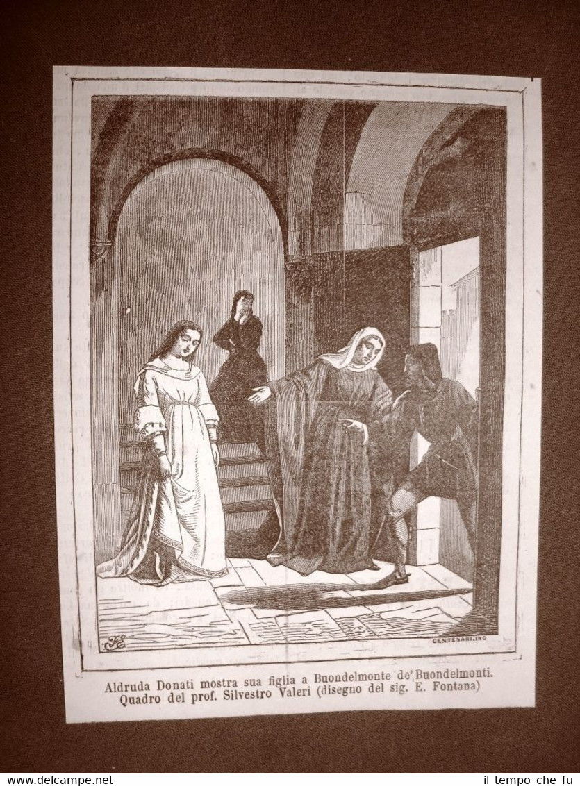Aldruda Donati e Buondelmonte de' Buondelmonti Quadro di Silvestro Valeri …