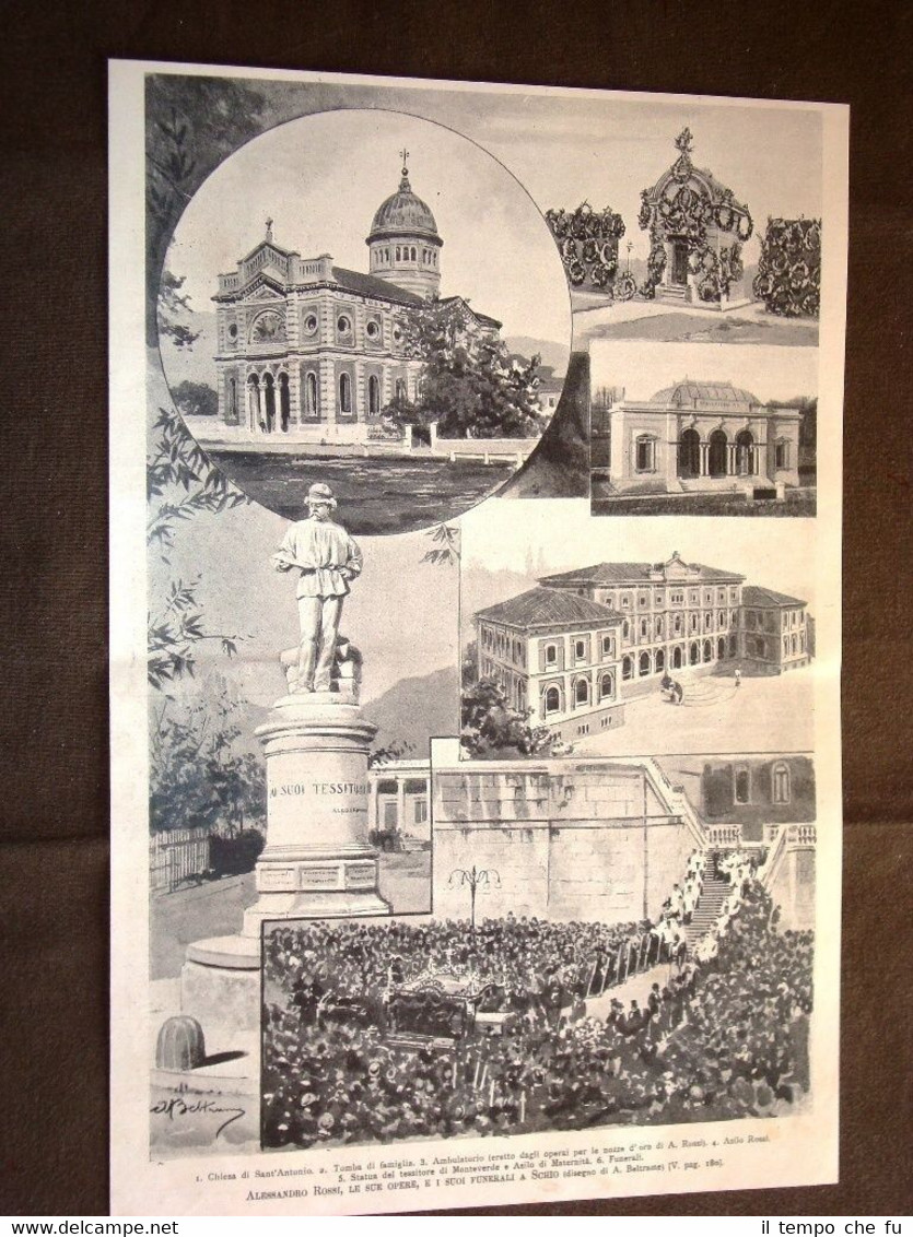 Alessandro Rossi, le sue opere e i suoi funerali a …