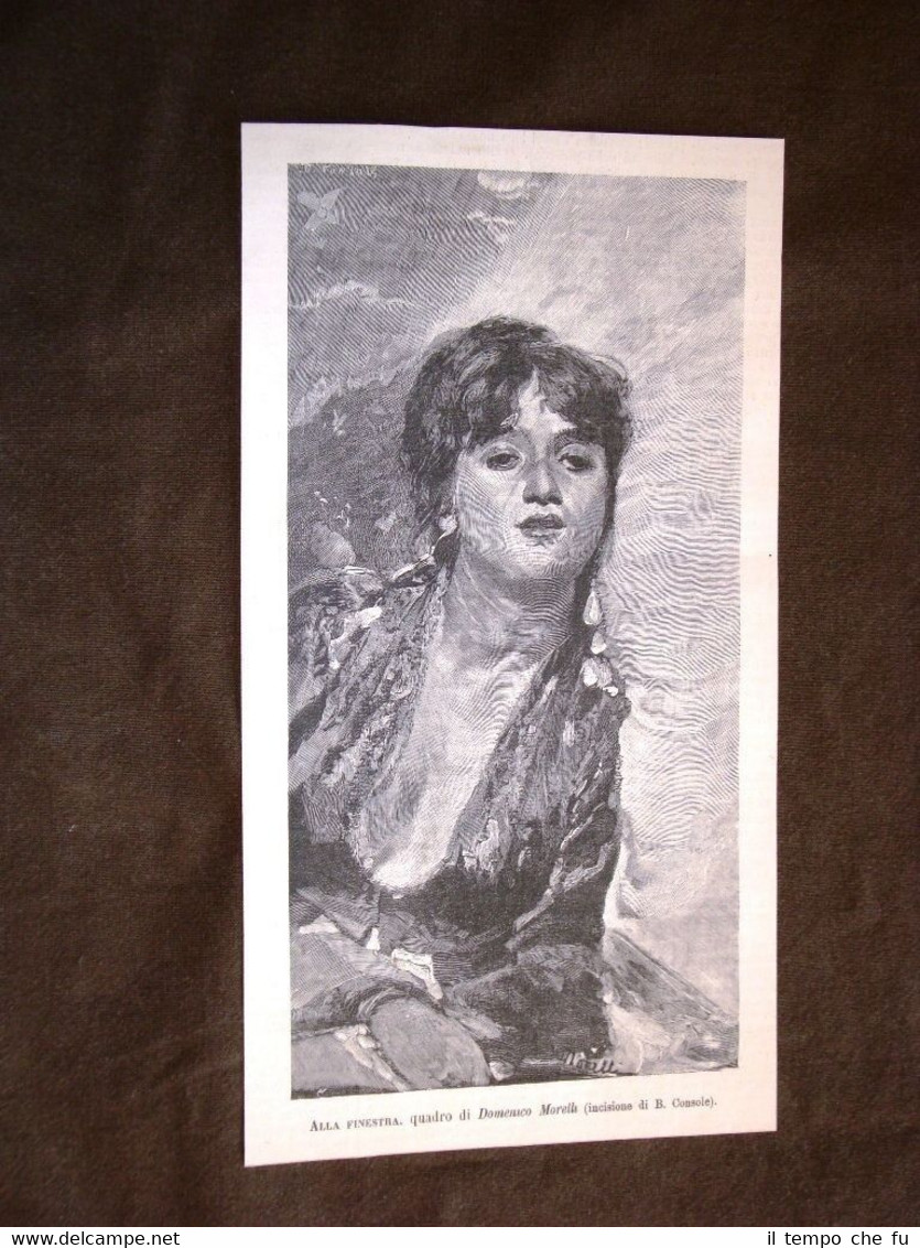 Alla finestra Quadro di Domenico Morelli del 1888