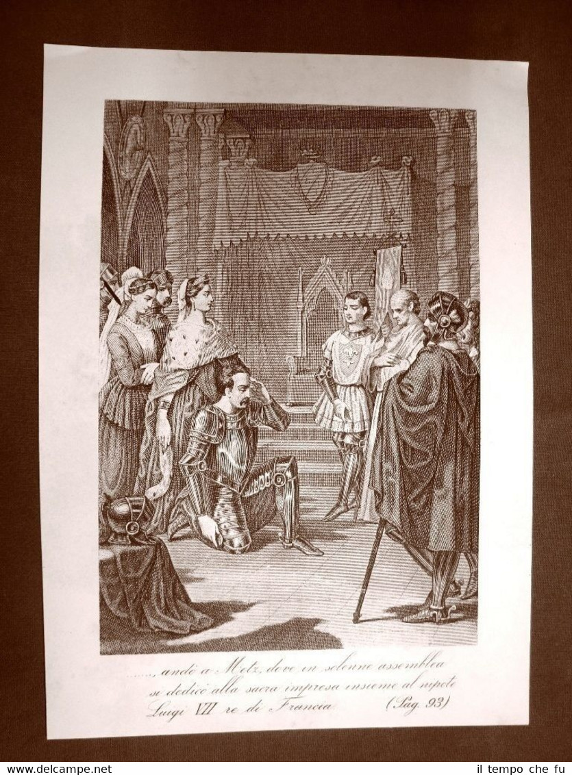 Amedeo III di Savoia il Crociato Incisione del 1881 Dinastia …