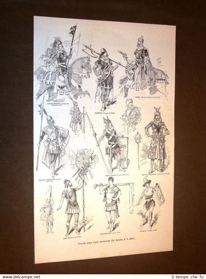 Amor Poema Coreografico di L. Manzotti nel 1886 Costumi parti …