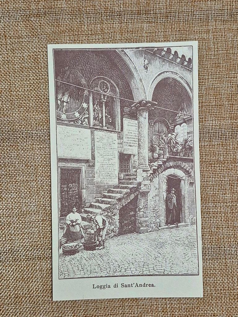 Anagni nell'800 Loggia di Sant'Andrea Frosinone Lazio