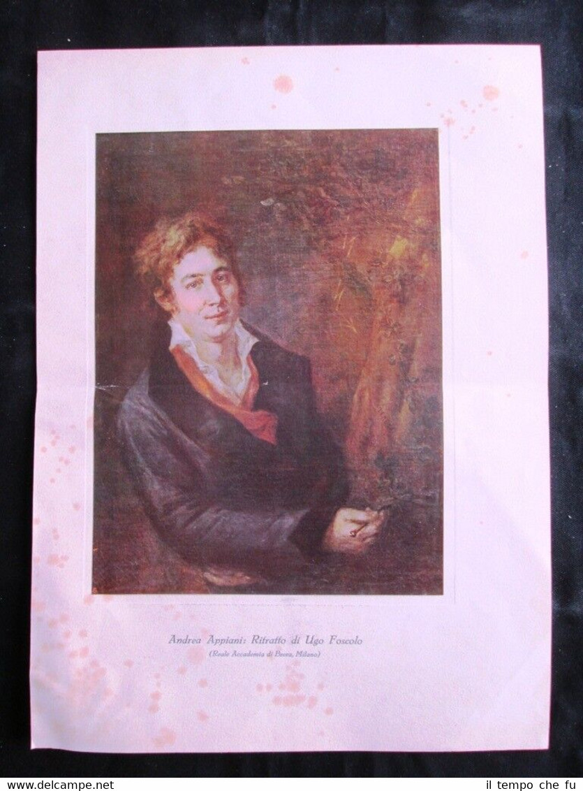 Andrea Appiani: Ritratto di Ugo Foscolo Stampa del 1927