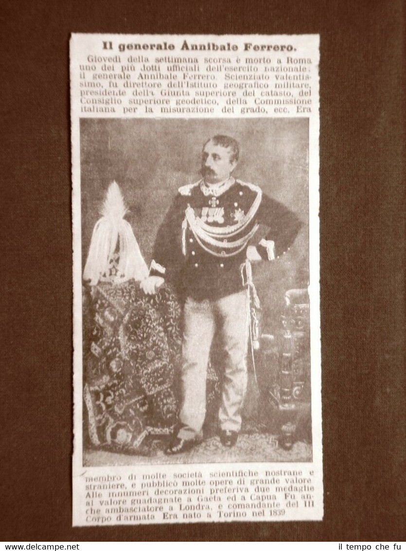 Annibale Ferrero Generale Torino, 8 dicembre 1839 – Roma, 7 …