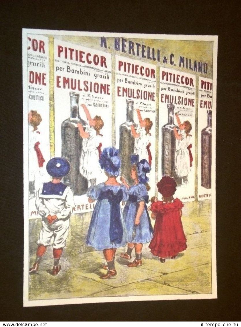 Anno 1900 Pubblicità Epoca Pietecor Ristampa Copertine Domenica del Corriere