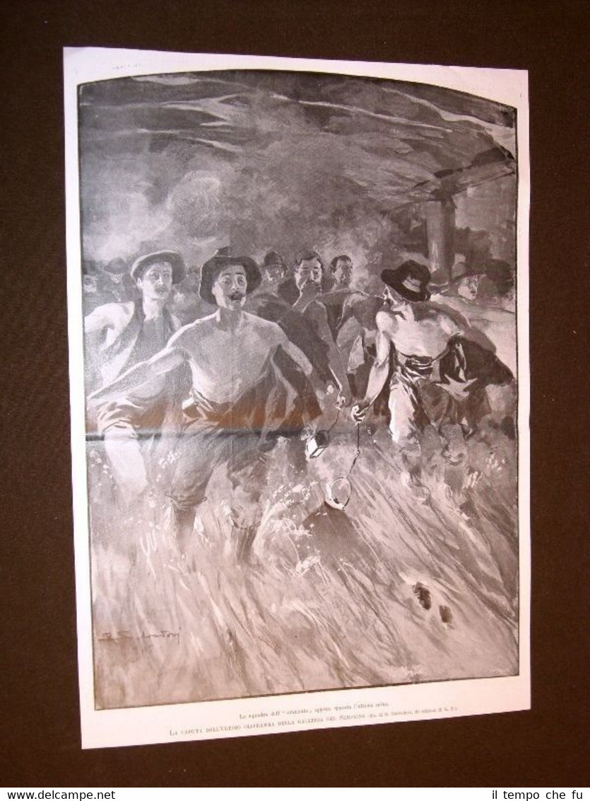 Anno 1905 Completamento della Galleria del Sempione Ultimo diaframma Avanzata