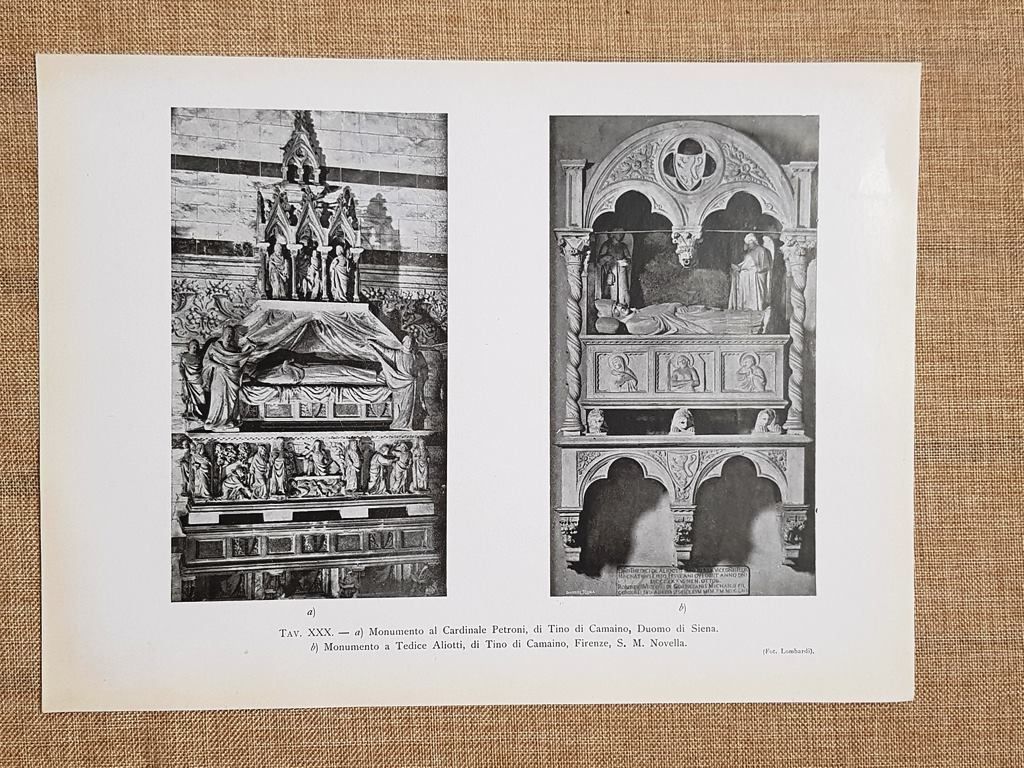 Anno 1917 Monumento Cardinale Petroni Siena e A Tedice Aliotti …