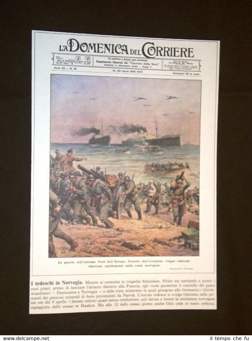 Anno 1940 WW2 I Tedeschi in Norvegia 2a Guerra Copertine …