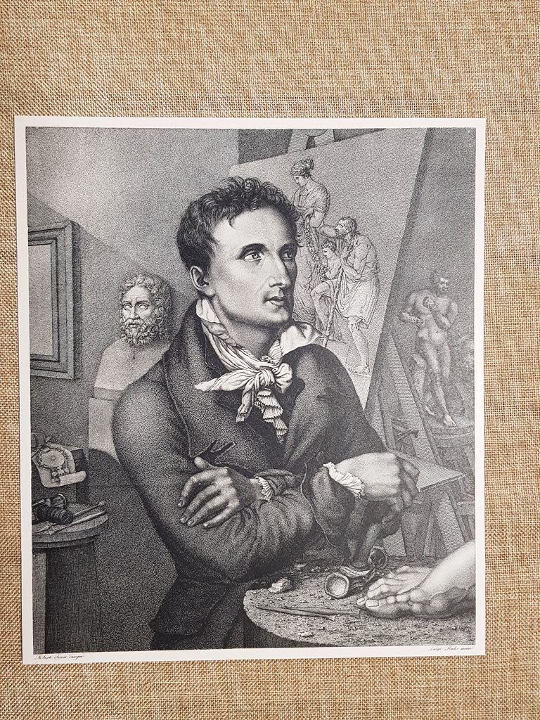 Antonio Canova Scultore Neoclassicismo Amore e Psiche Tre Grazie Incisione …