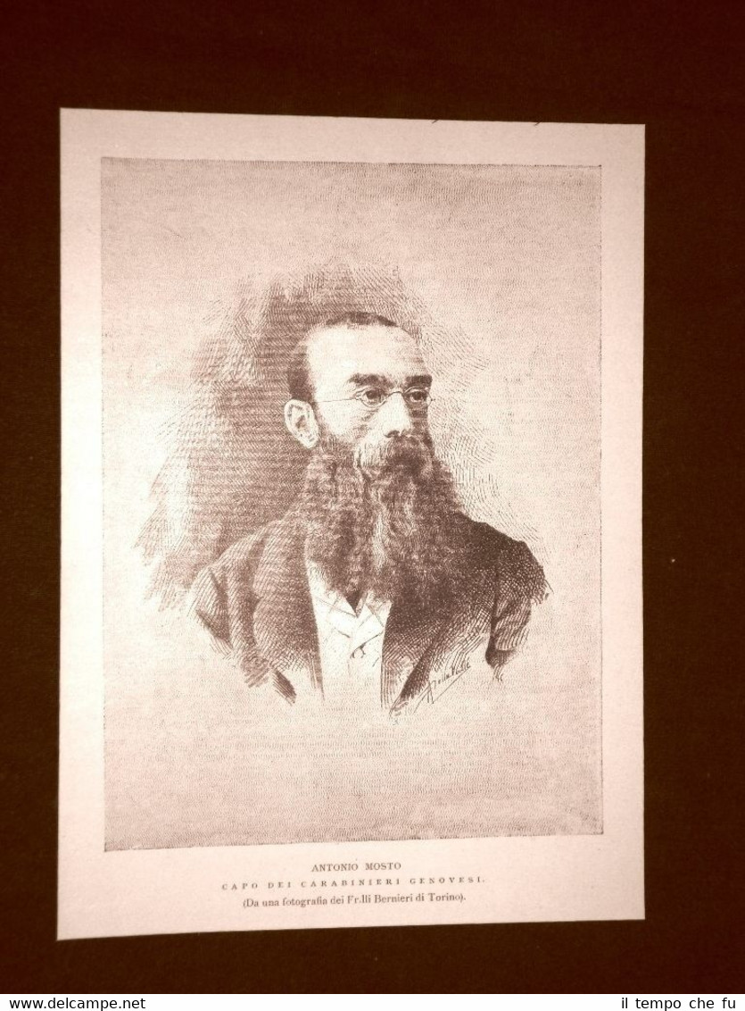 Antonio Mosto Capo dei Carabinieri Genova, 12 luglio 1834 – …
