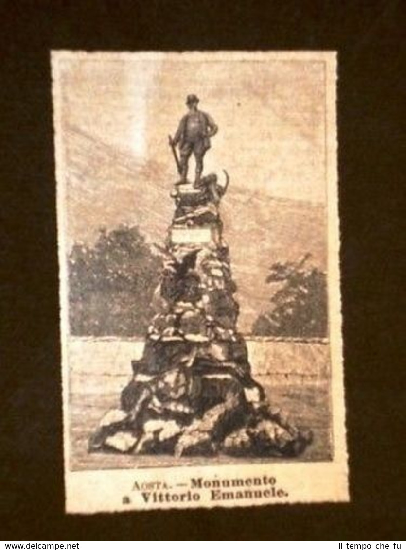 Aosta - Monumento a Vittorio Emanuele