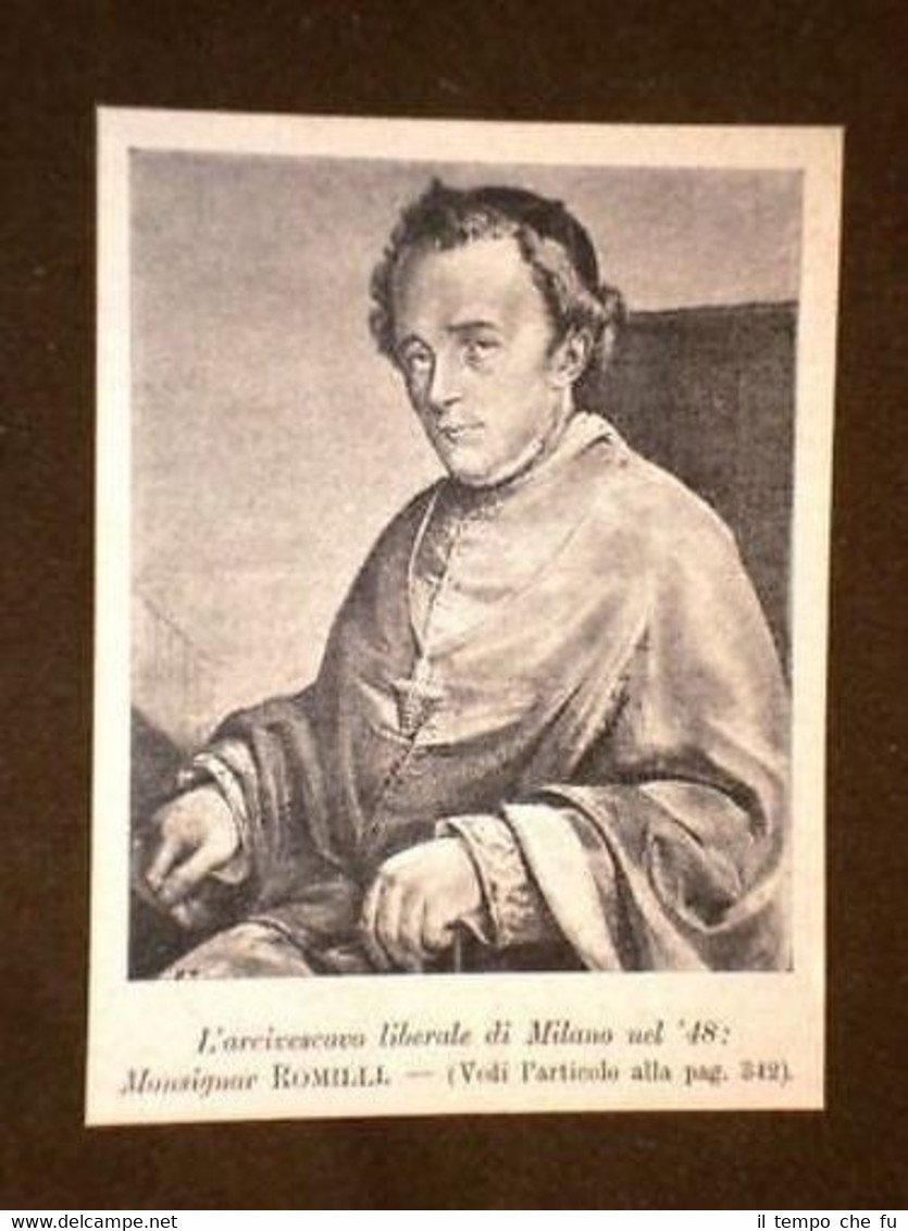 Arcivescovo di Milano Carlo Bartolomeo Romilli di Bergamo