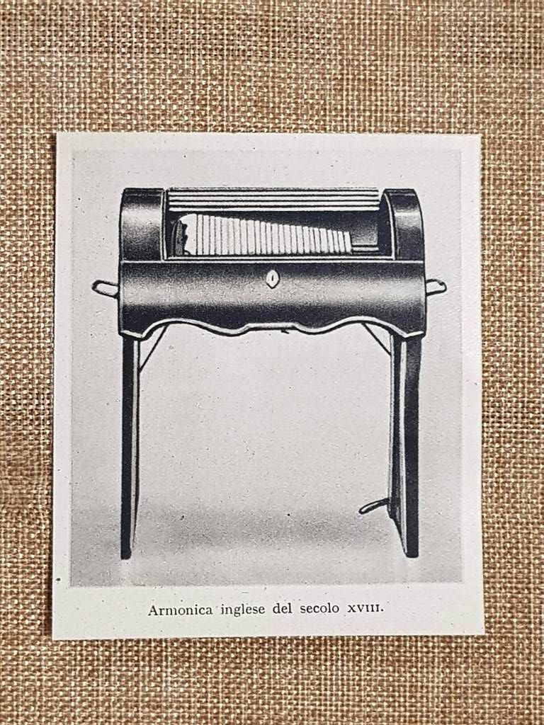 Armonica inglese del secolo XVIII Stampa del 1944