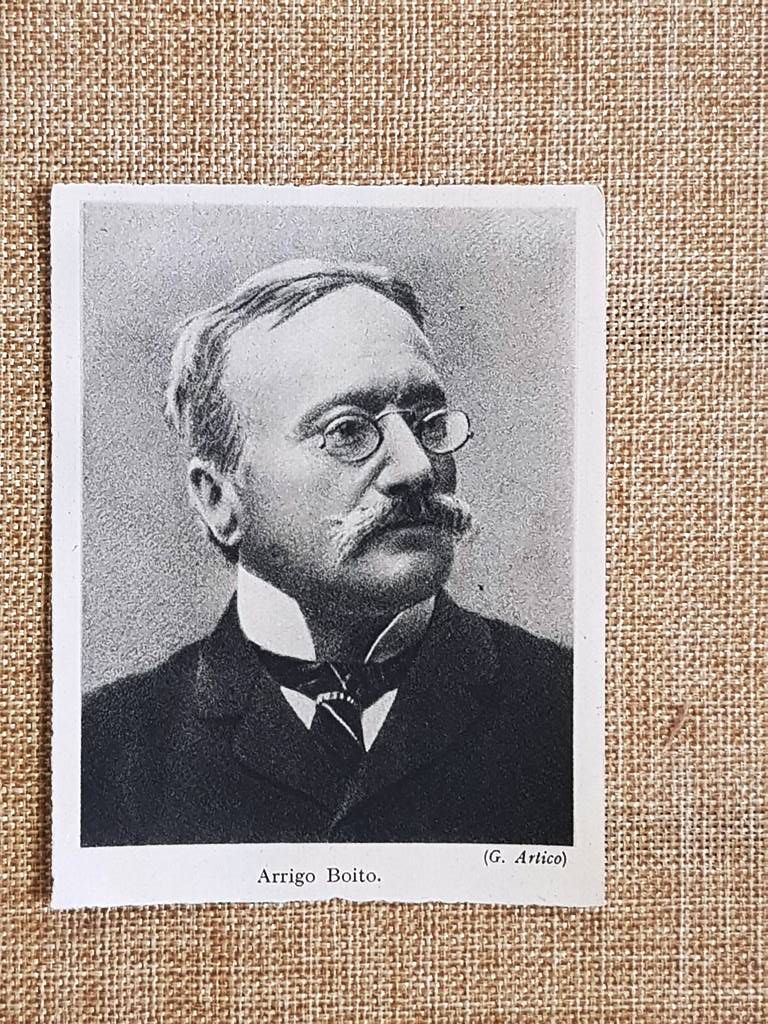 Arrigo Boito 1842 – 1918 Mefistofele Scapigliatura Otello Falstaff Stampa …