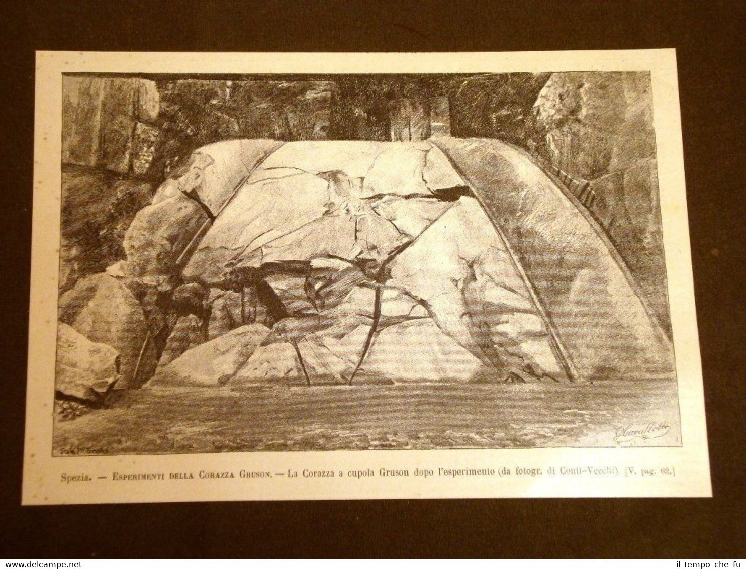 Arsenale di Spezia nel 1886 Esperimenti della corazza Gruson Dopo …