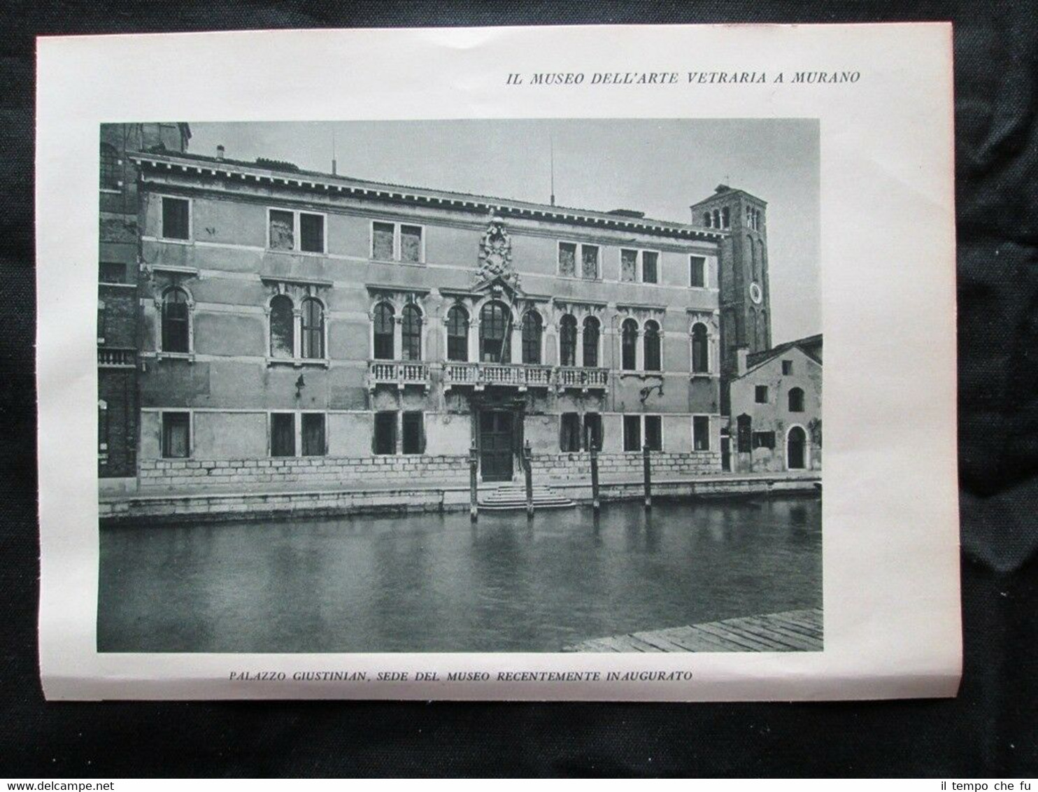 Arte Vetraria a Murano: Palazzo Giustinian + Coppa Barovier Stampa …