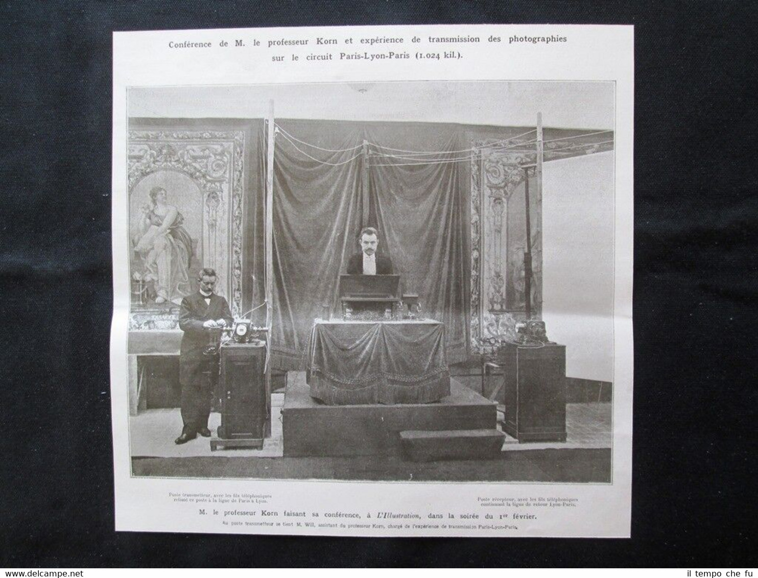 Arthur Korn e la sua conferenza sulla trasmissione di fotografie …